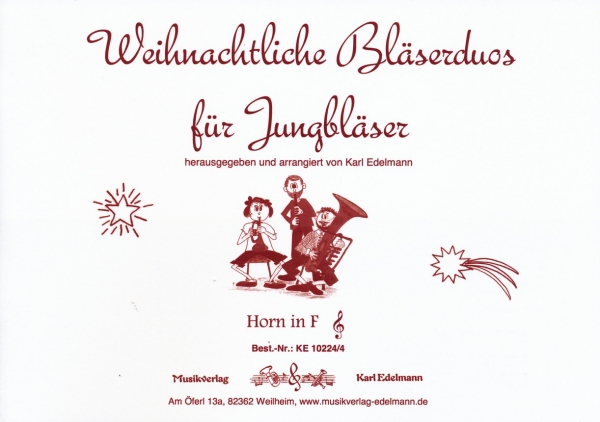 Weihnachtliche Bläserduos für Jungbläser